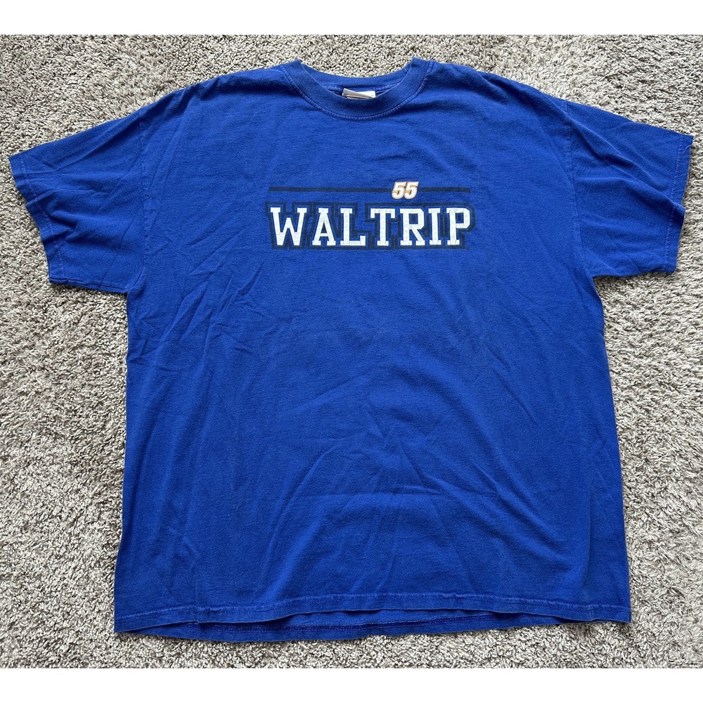 Chase Authentics Michael Waltrip 55 T-Shirt Blue XL